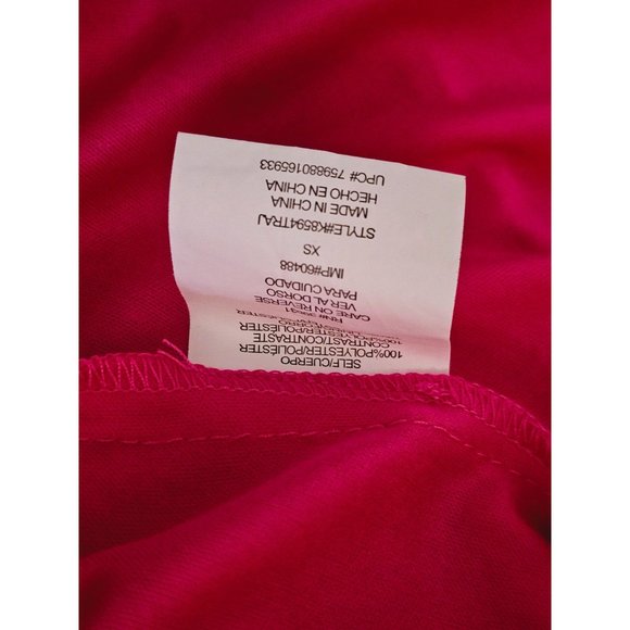 My Michelle Strapless Maxi Dress size XS Embroidered Hot Pink - Picture 6 of 9